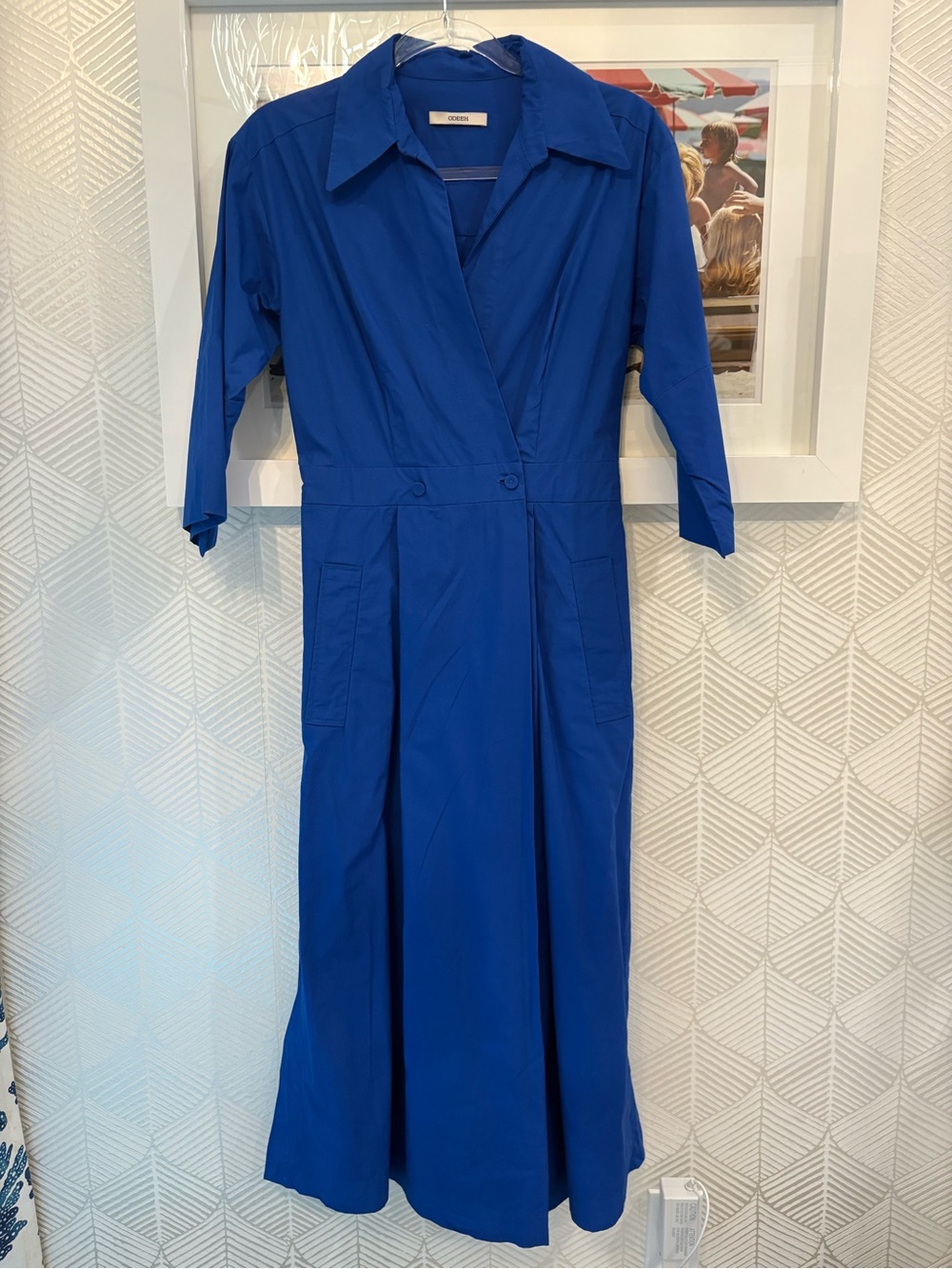 Cobalt Blue Collared Maxi Dress